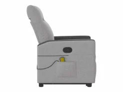 Hot Sillón de salón | Silla | Sillón de masaje reclinable de pie de tela nube SHL7192 Gris