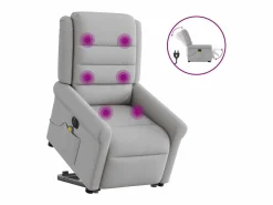 Discount Sillón de salón | Silla | Sillón de masaje eléctrico reclinable elevable tela nube SHL2831 Gris