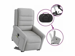 Discount Sillón de salón | Silla | Sillón de masaje eléctrico reclinable elevable tela nube SHL2831 Gris