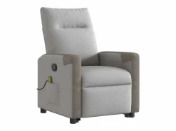 Best Sillón de salón | Silla | Sillón de masaje reclinable de pie de tela nube SHL6467 Gris