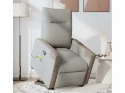 Best Sillón de salón | Silla | Sillón de masaje reclinable de pie de tela nube SHL6467 Gris