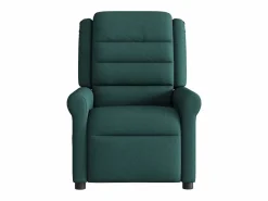 Sillón de salón | Silla | Sillón de masaje reclinable de tela verde oscuro SHL5405