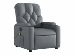 Clearance Sillón de salón | Silla | Sillón de masaje reclinable eléctrico cuero sintético SHL2796 Gris