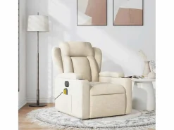 Online Sillón de salón | Silla | Sillón de masaje reclinable de tela SHL2952 Crema