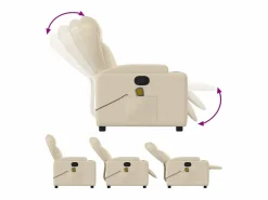 Online Sillón de salón | Silla | Sillón de masaje reclinable de tela SHL2952 Crema