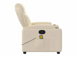 Online Sillón de salón | Silla | Sillón de masaje reclinable de tela SHL2952 Crema