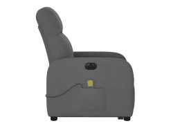Best Sillón de salón | Silla | Sillón de masaje eléctrico reclinable elevable tela gris oscuro SHL8828 Sillón De Masaje