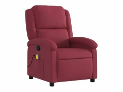 Best Sillón de salón | Silla | Sillón de masaje reclinable de tela color vino tinto SHL7235 Rojo