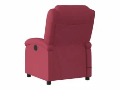 Best Sillón de salón | Silla | Sillón de masaje reclinable de tela color vino tinto SHL7235 Rojo