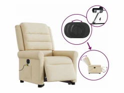 Sillón de salón | Silla | Sillón de masaje eléctrico reclinable elevable tela SHL5886 Sillón De Masaje