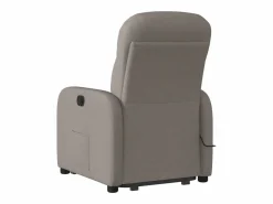 Outlet Sillón de salón | Silla | Sillón de masaje eléctrico reclinable elevable tela taupé SHL7158 Sillón De Masaje