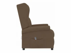 Online Sillón de salón | Silla | Sillón orejero reclinable eléctrico tela marrón SHL5999 Marru00f3n