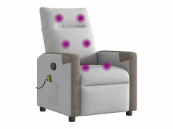 Hot Sillón de salón | Silla | Sillón de masaje reclinable de tela nube SHL8277 Gris