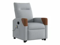 Clearance Sillón de salón | Silla | Sillón de masaje reclinable de pie de tela claro SHL7393 Gris