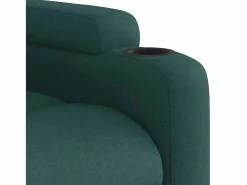 Sillón de salón | Silla | Sillón de masaje reclinable de tela verde oscuro SHL4163