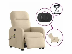 Sillón de salón | Silla | Sillón de masaje eléctrico reclinable elevable tela SHL6500