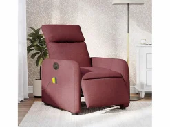 Outlet Sillón de salón | Silla | Sillón de masaje reclinable eléctrico tela tinto SHL4184 Rojo