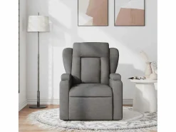 Sillón de salón | Silla | Sillón de masaje reclinable de tela gris oscuro SHL3764