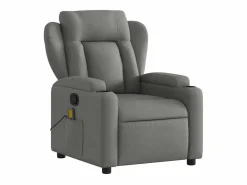 Sillón de salón | Silla | Sillón de masaje reclinable de tela gris oscuro SHL3764