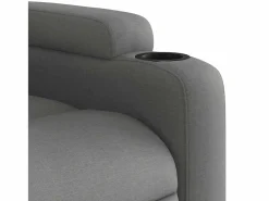 Sillón de salón | Silla | Sillón de masaje reclinable de tela gris oscuro SHL3764