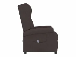 Sale Sillón de salón | Silla | Sillón orejero reclinable eléctrico de tela marrón oscuro SHL3871 Sillón Relax