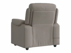 Sillón de salón | Silla | Sillón de masaje reclinable de tela gris taupé SHL3515 Topo