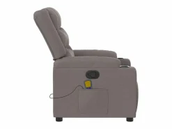 Sale Sillón de salón | Silla | Sillón de masaje reclinable de tela gris taupé SHL7972 Sillón De Masaje