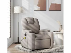 New Sillón de salón | Silla | Sillón de masaje reclinable de tela gris taupé SHL6800 Sillón De Masaje