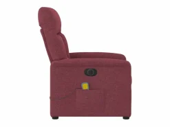 Sillón de salón | Silla | Sillón de masaje reclinable eléctrico tela tinto SHL7418 Sillón De Masaje