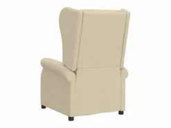 Discount Sillón de salón | Silla | Sillón orejero reclinable eléctrico tela blanco SHL7818 Crema