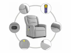 Best Sillón de salón | Silla | Sillón de masaje reclinable de pie de tela nube SHL9179 Sillón De Masaje