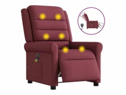 Clearance Sillón de salón | Silla | Sillón de masaje reclinable eléctrico tela tinto SHL7837 Sillón De Masaje