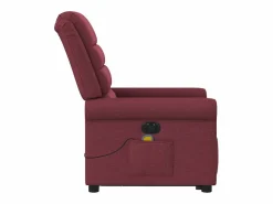 Clearance Sillón de salón | Silla | Sillón de masaje reclinable eléctrico tela tinto SHL7837 Sillón De Masaje