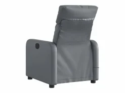 New Sillón de salón | Silla | Sillón de masaje reclinable eléctrico cuero sintético SHL6325 Gris