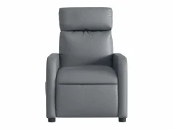 New Sillón de salón | Silla | Sillón de masaje reclinable eléctrico cuero sintético SHL6325 Gris