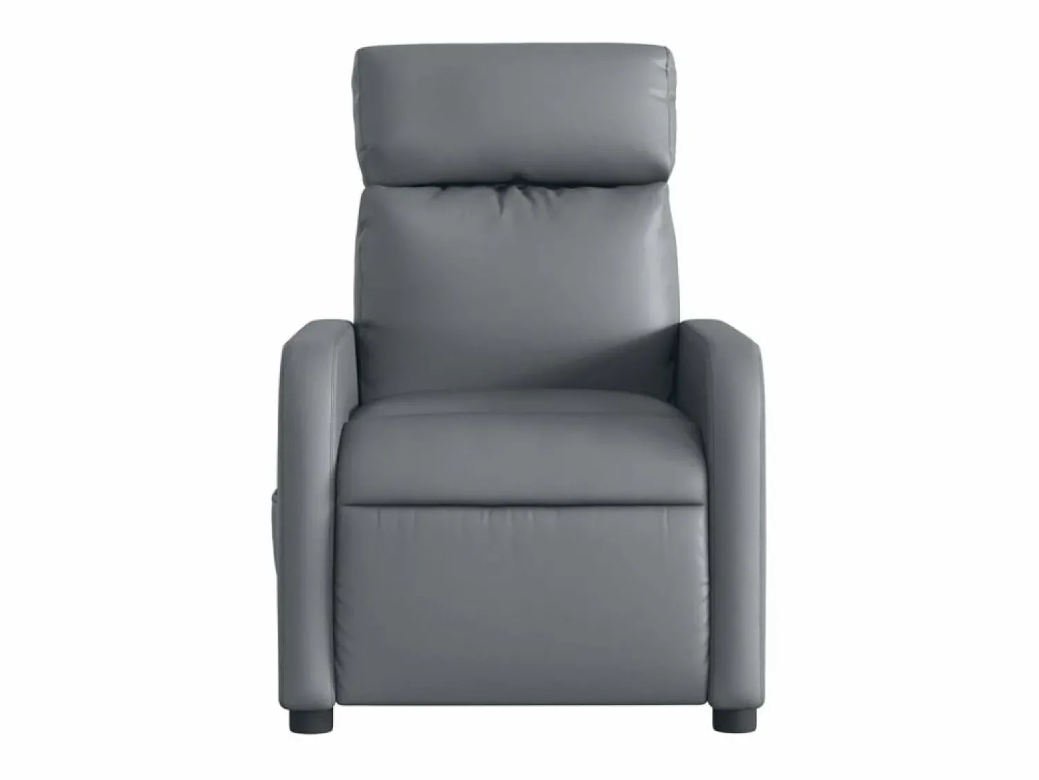 New Sillón de salón | Silla | Sillón de masaje reclinable eléctrico cuero sintético SHL6325 Gris