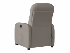 Sillón de salón | Silla | Sillón de masaje reclinable de tela gris taupé SHL2271