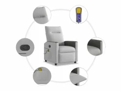 Sillón de salón | Silla | Sillón de masaje reclinable de tela nube SHL5303