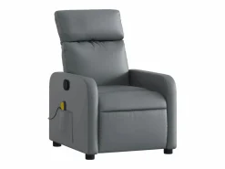 Sillón de salón | Silla | Sillón de masaje reclinable cuero sintético SHL9241 Gris