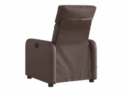 Sillón de salón | Silla | Sillón de masaje reclinable eléctrico cuero sintético marrón SHL8670