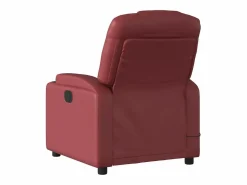 New Sillón de salón | Silla | Sillón de masaje reclinable cuero sintético tinto SHL8457 Sillón De Masaje