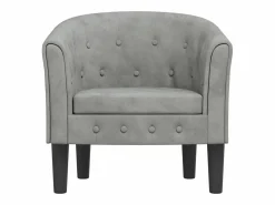 Best Sillón de salón | Silla de relax | Sillón de terciopelo claro SHL3525 Sillón Estilo Cabriolet