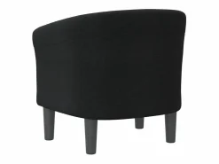 Sillón de salón | Silla de relax | Sillón de tela negra SHL9873