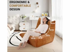 Clearance DripeX Sillón de sillón marrón en la oruga marrón - base profunda 62 cm - 80x85x84cm Marru00f3n