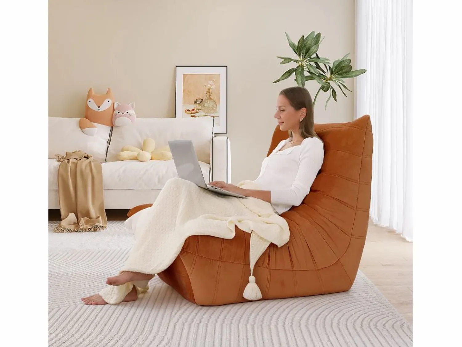 Clearance DripeX Sillón de sillón marrón en la oruga marrón - base profunda 62 cm - 80x85x84cm Marru00f3n