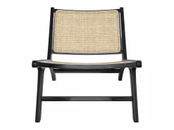 Online Rendez-Vous Déco Sillón de teca negra y ratán natural - Kilka Negro