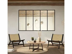 Online Rendez-Vous Déco Sillón de teca negra y ratán natural - Kilka Negro