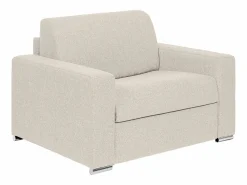 Vente-unique Sillón de tela - Cama de 70 cm - Colchón de 14 cm - CALITO