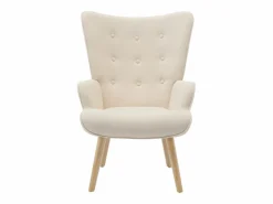Discount Sillón de tela capitoné. Estilo escandinavo. VATELY Sillón|Sillón Escandinavo