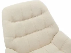 Hot Vente-unique Sillón de tela estilo escandinavo capitoné LUOSTO Beige